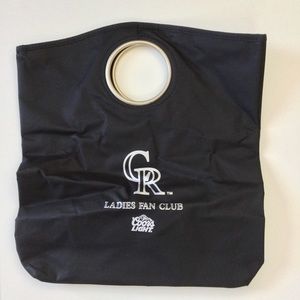 New Colorado Rockies Baseball Ladies Fan Club Tote Bag New In Package Black
